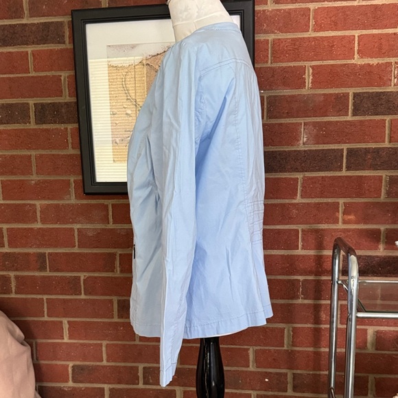 Chico's Light Blue Utility Jacket - Picture 2 of 10